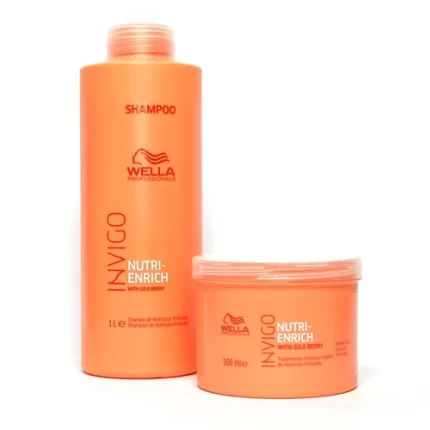 Kit wella invigo nutri-enrich sh 1l + masc 500ml